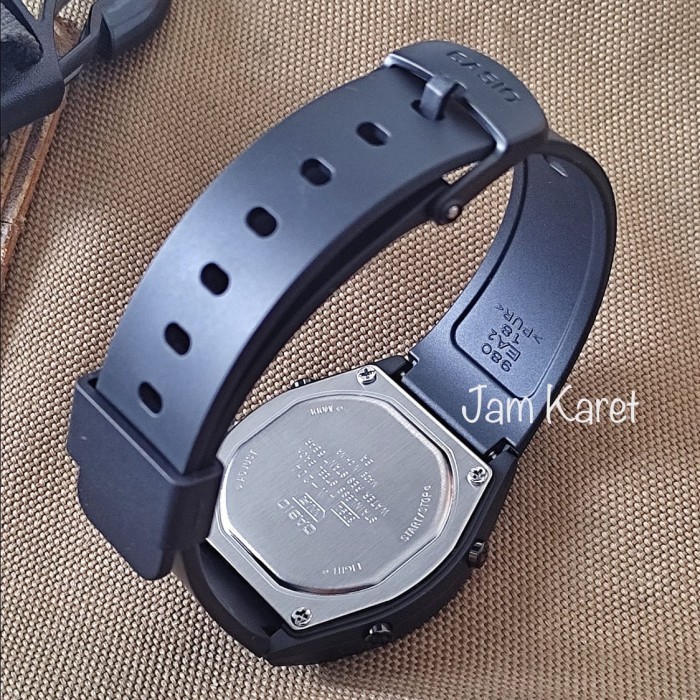 JAM TANGAN WANITA CASIO LW-204-1B ORIGINAL - LW204 HITAM