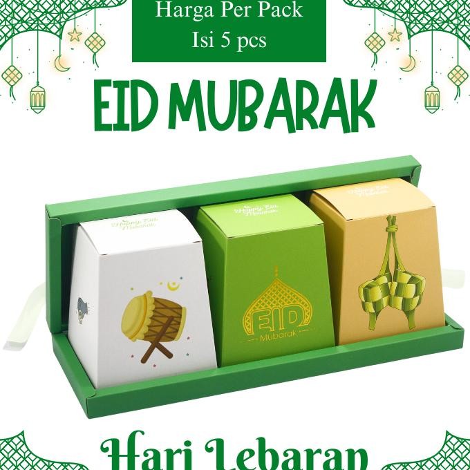

(5 Pcs) Hampers Lebaran, Kotak Kue Lebaran Packaging Kotak Kue Kering Lebaran