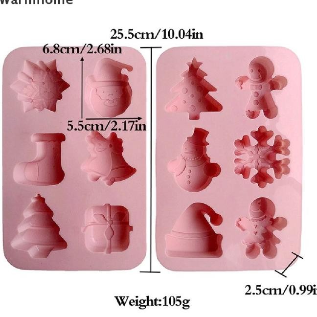 WMM CETAKAN KUE / SABUN HANDMADE BENTUK LONCENG NATAL BAHAN SILIKON