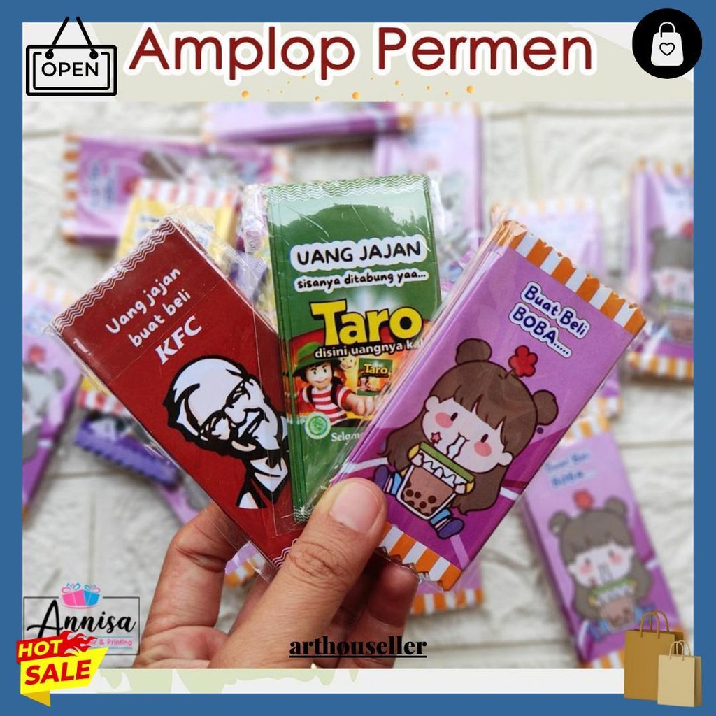 

(10Pcs) Amplop Permen - Amplop Lebaran Permen Viral Bisa Cod