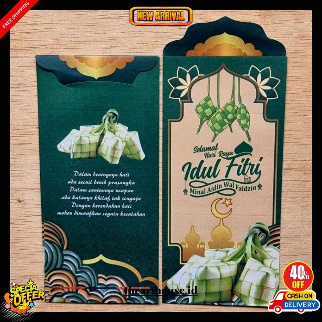 

Amplop / Angpau Lebaran Kertas Hvs Motif Masjid Ukuran Besar Isi 50 Lembar Mix Terlaris