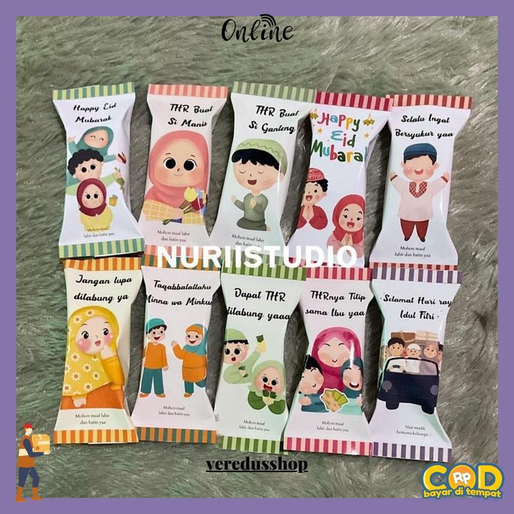 

Amplop Lebaran Permen Unik Terbaru (Isi 10Pcs) / Amplop Lebaran Permen Aesthetik Bisa Cod
