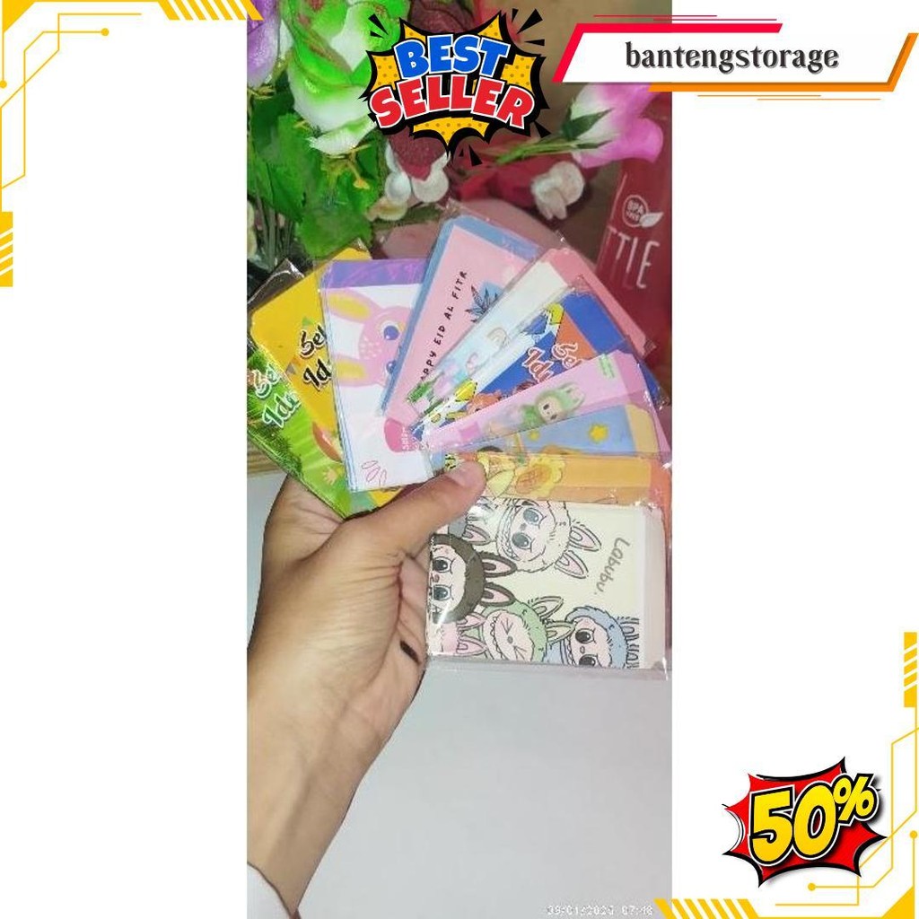 

(Isi 100 Pcs) Paket Bundle Amplop Lebaran Mini Snack Muslim Kartun Estetik Dan Non Label Idul Fitri Terlaris