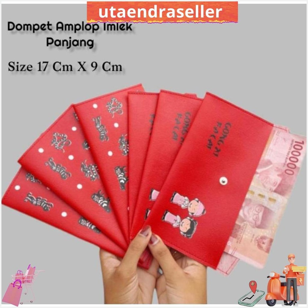 

Dompet Amplop Lebaran Panjang / Implek Muat Selembar Uang Kertas Gratis Ongkir