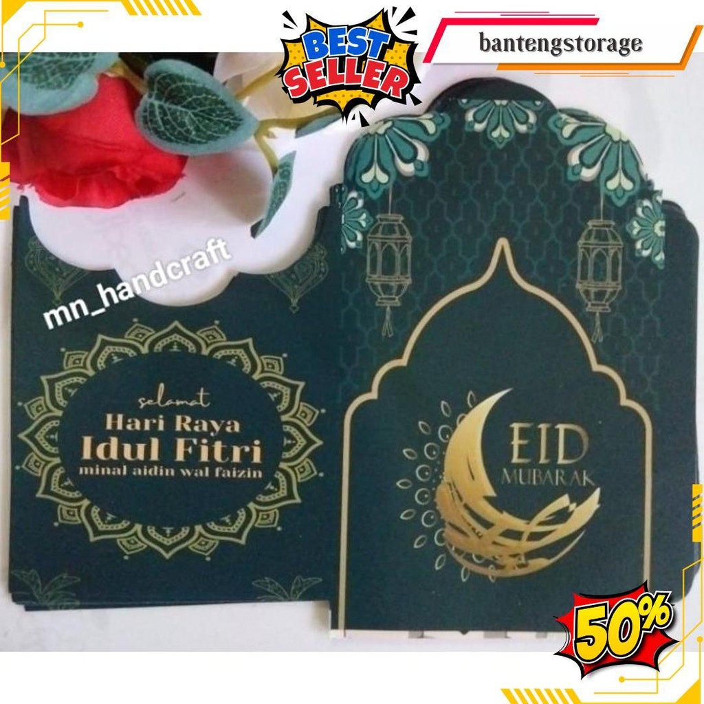 

( 100 Lembar) Belum Di Lem, Amplop Lebaran Medium Motif Muslim, Free Plastik Bisa Cod