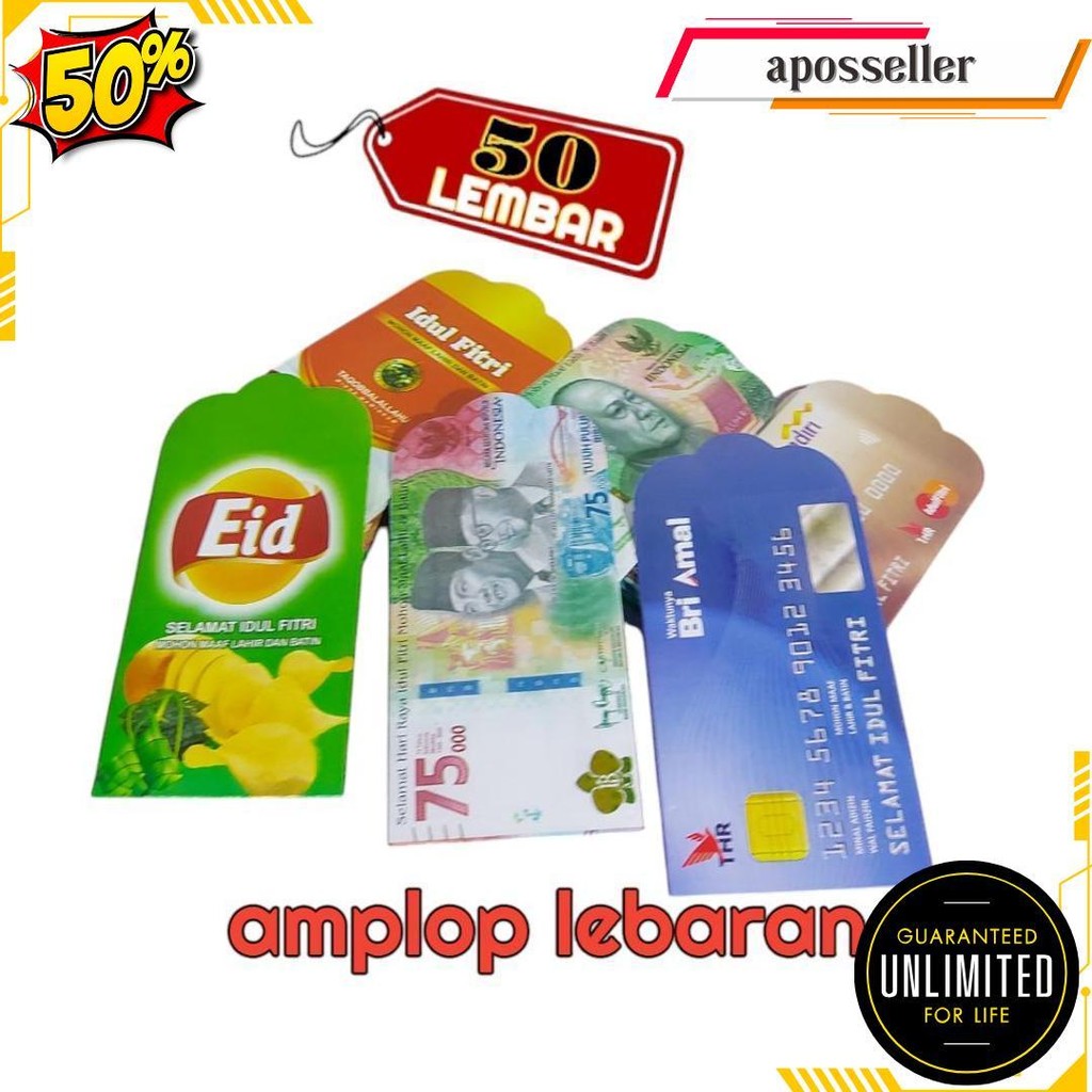 

Amplop Lebaran Motif Unik Isi 50 Lembar ( Ukuran 7X10 Cm ) Original Produk