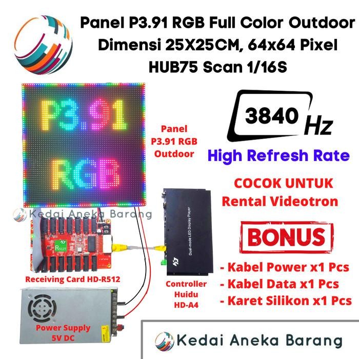 Panel Module Modul LED P3.91 P3 Videotron SMD RGB Full Color Outdoor