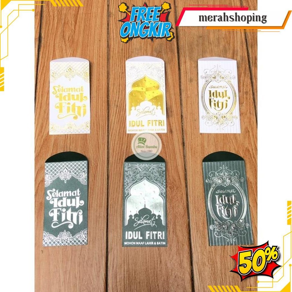 

(Isi 50 Lembar) Amplop Jumbo / Angpao Tebal Premium Thr Lebaran Idul Fitri 2023 Siap Kirim