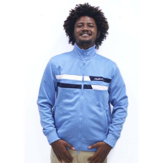 Murah Ben Sherman Striped Tracktop Parisian Blue Original