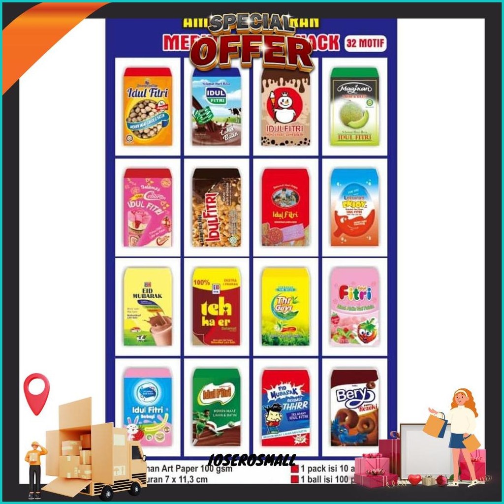 

Amplop Lebaran Snack Medium Bahan Tebal Premium Bebas Pilih Motif L Amplop Viral Lucu - Isi 10 Cod