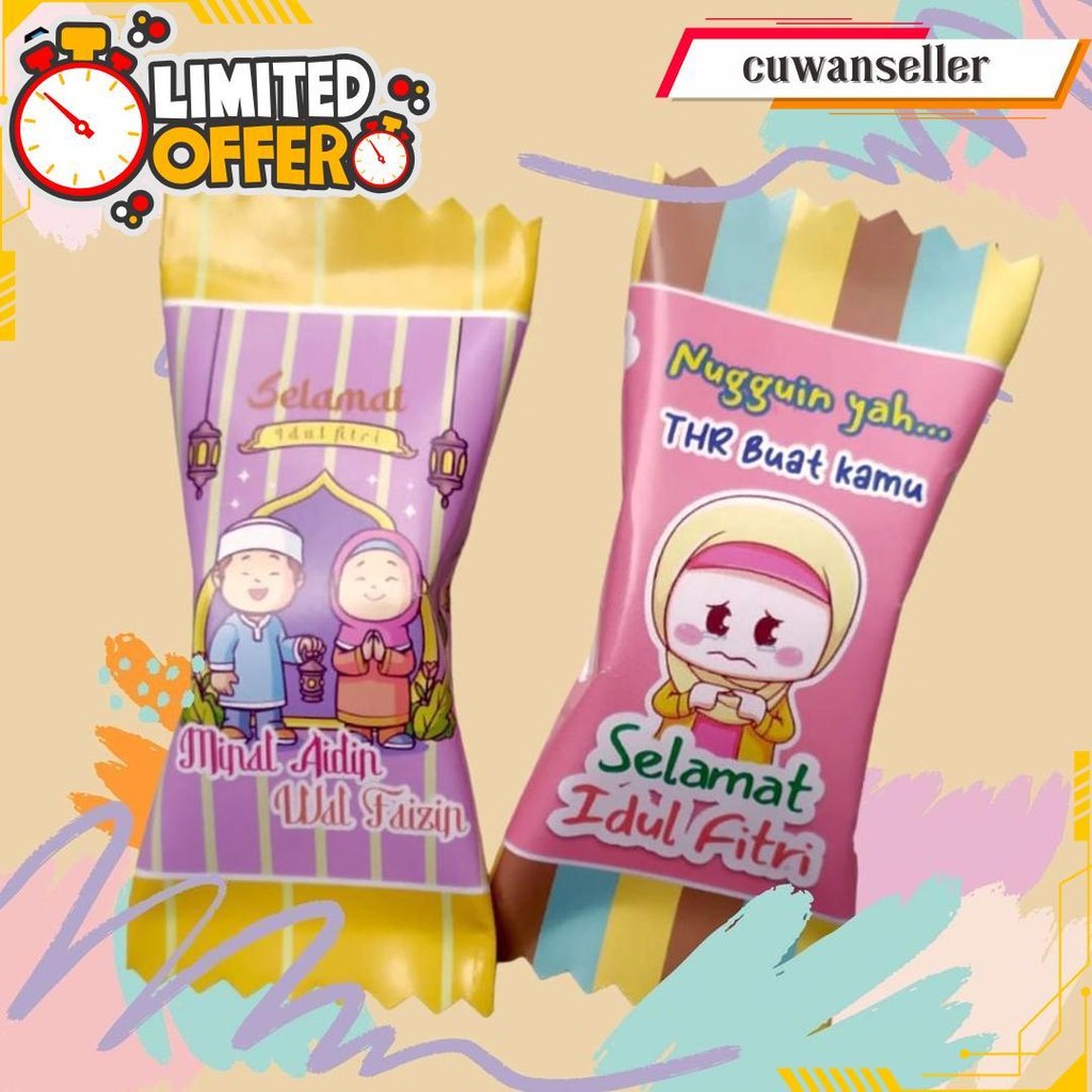 

[ Ready Stock Isi 15 Pcs ] Amplop Permen Lebaran | Amplop Lucu | Amplop Lebaran | Amplop Idul Fitri Permen Lucu Terlaris