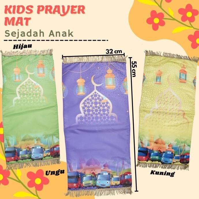 Miliki Sajadah Anak Karakter Tayo/Sajadah Terbaru/Sajadah Anak