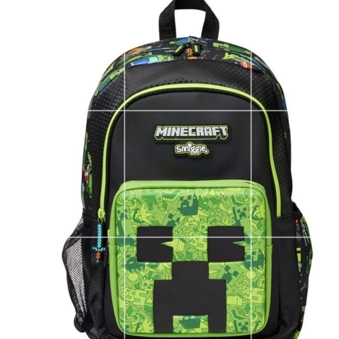 Grosir Smiggle Minecraft Lunch Bag, Backpack, Dompet/ Tas Smiggle/ Minecraft