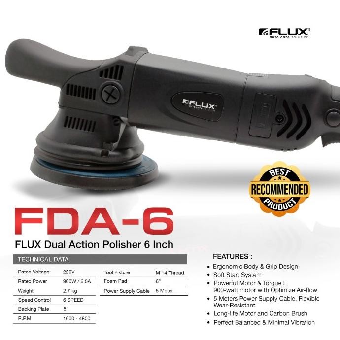 Mesin Poles Dual Action - Mesin DA FLUX 6inch Terbaik Di Kelasnya