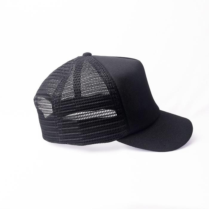 PRODUK TERBARU TOPI PRIA LIDAH PENDEK DEWASA TRUCKER HAT BLACK ORIGINAL TOPI JARING HITAM UNISEX