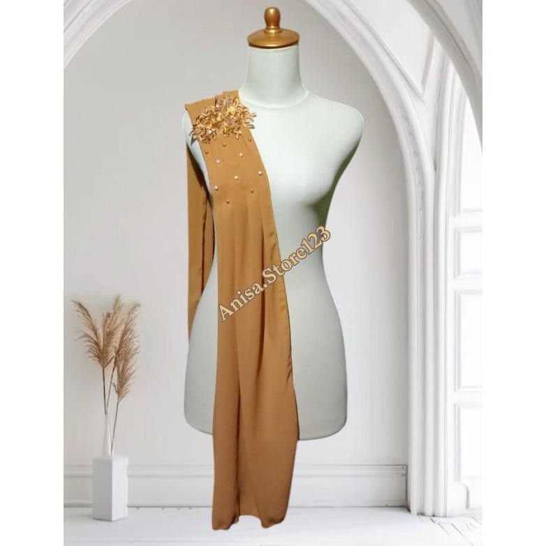 Selendang Kebaya Kain Ceruty/ Selendang Kebaya Payet