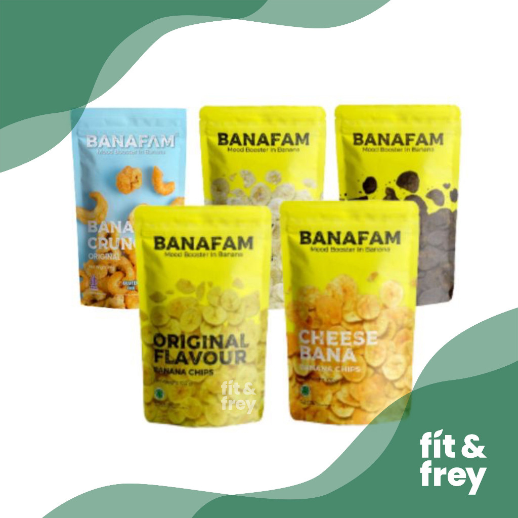 

TERBARU BANAFAM Banana Chips - Keripik Pisang - Snack No Msg