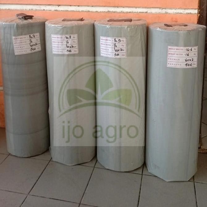 PLASTIK MULSA MURAH HITAM PERAK 1 ROLL LEBAR 1,2 M PANJANG 500 M