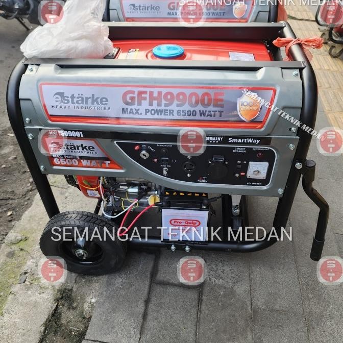 GFH9900E GENSET GENERATOR TEMBAGA 6500 WATT STARTER GFH 9900 E STARKE