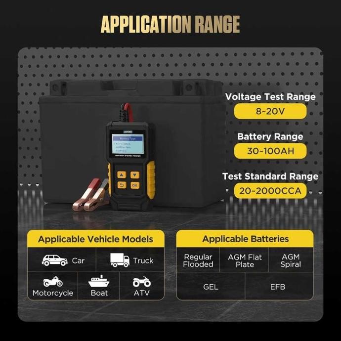 Alat Test Aki Accu Digital Tester Baterai Voltmeter Analyzer Terlaris