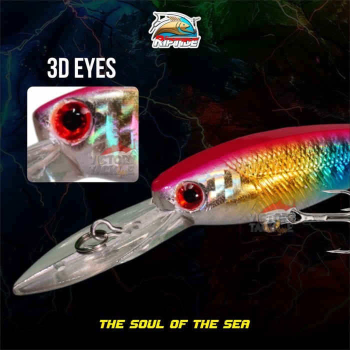 UMPAN PANCING LURE MINNOW Riptide SADEWA Minnow FLOATING Lure 9.1 CM 8.1 GRAM