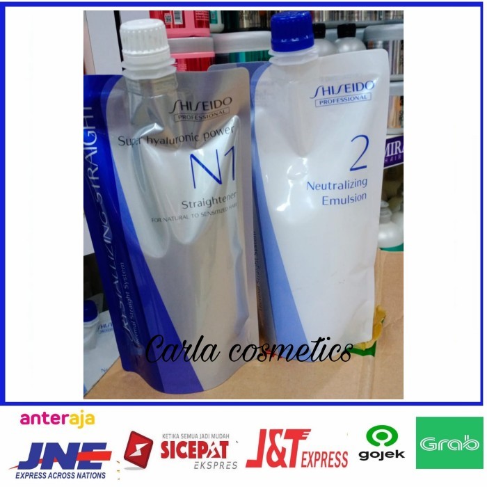 PROMO 1set smoothing shiseido plus neutralizer /obat pelurus rambut shiesedo