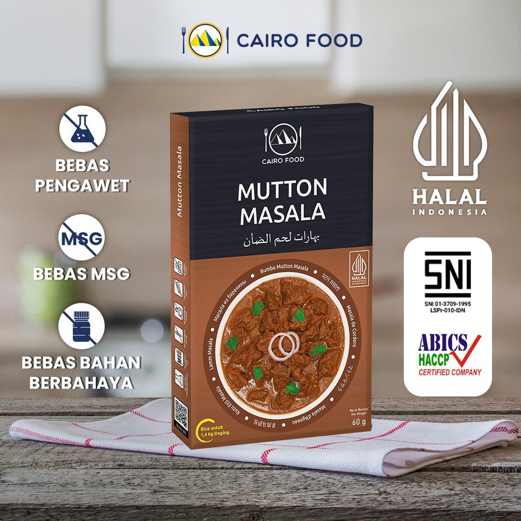 

Bumbu Mutton Masala Non MSG - Cairo Food