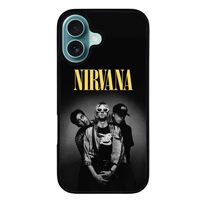 Case Casing iPhone 16 15 14 13 12 11 Pro Max Plus Mini Nirvana Black NA00051