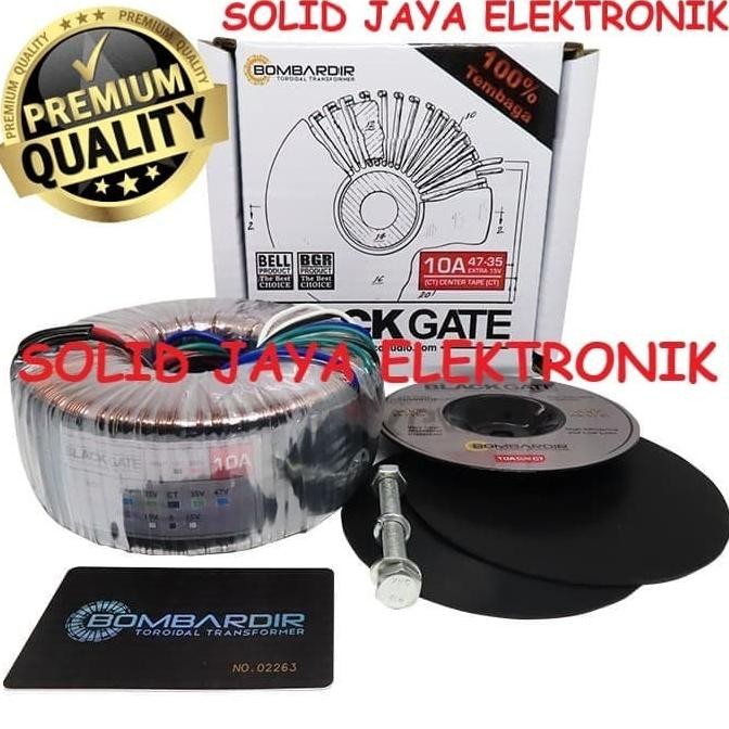 Trafo Toroidal Blackgate 10A-47V CT -Travo Toroid 10A-Travo Donut BELL