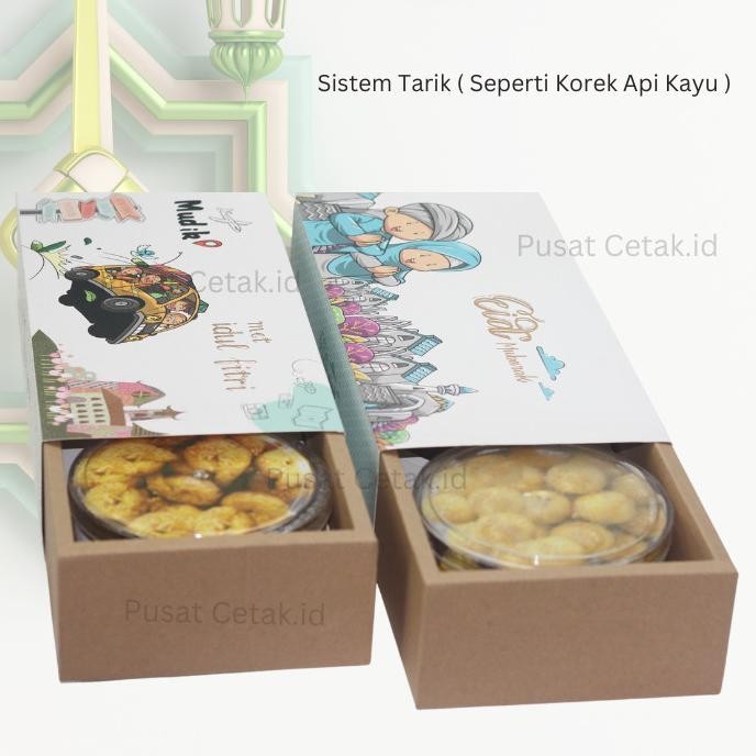 Hampers Toples bulat, Kotak Kue Kering, Dus Nastar, kemasan Lebaran GVS