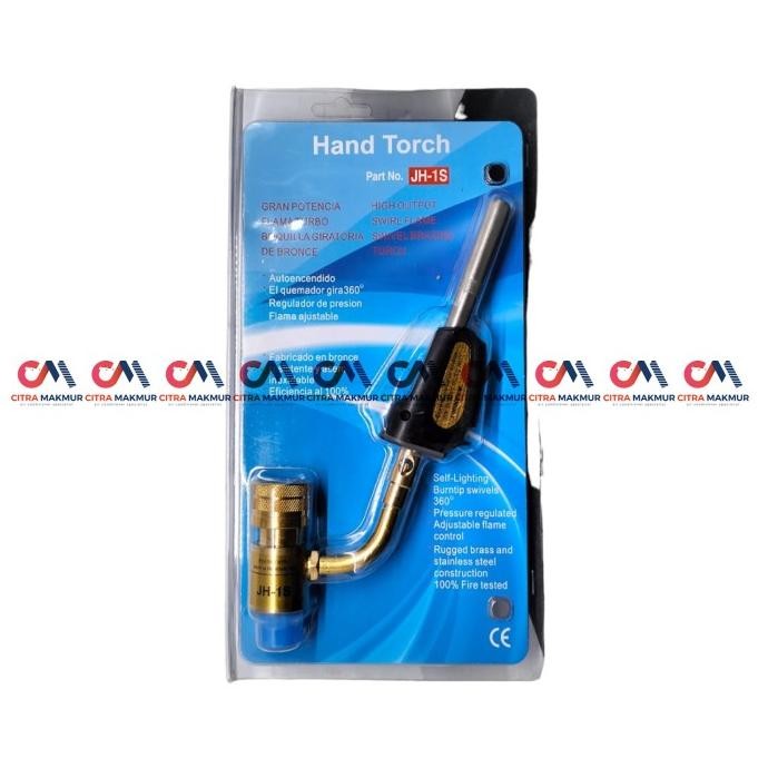 Hand Torch Mapp Gas Tembaga 1 Api Alat Las Pipa AC Portable Kuningan