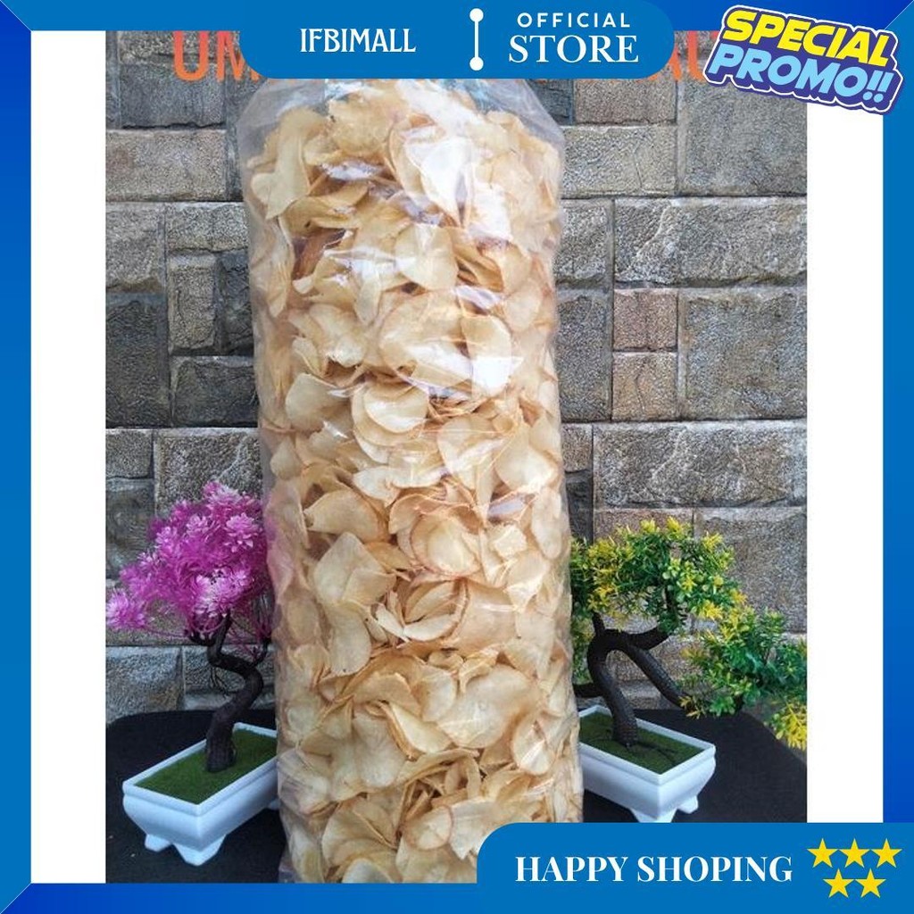 

(Gratis Ongkir) Kripik Singkong Asin 1000Gram Makanan Ringan Murah D Terlaris