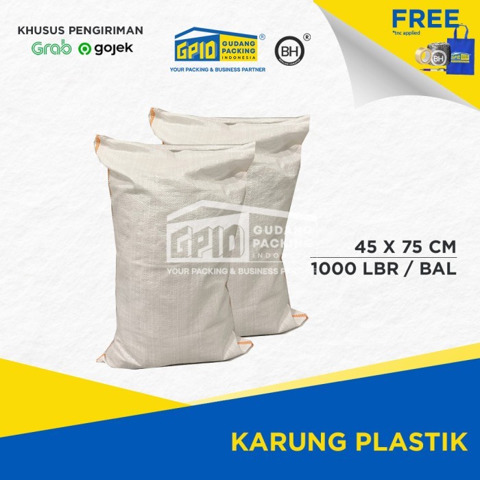 

(Gosend/Grab) Karung Plastik 25Kg 45X75