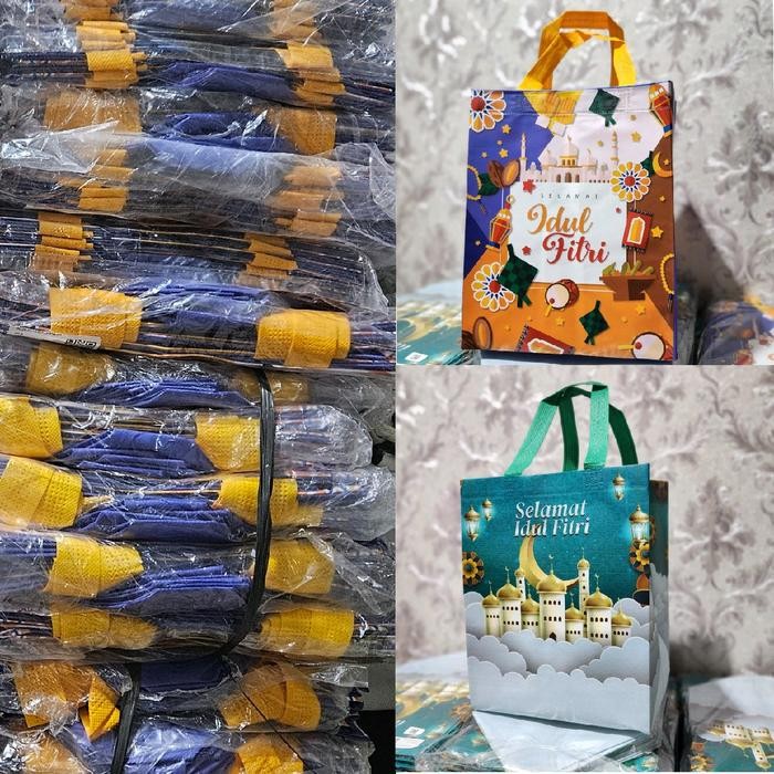 

Itshoping - Grosir 5Pcs Tas Lebaran Box Idul Fitri Ukuran 30X24X20Cm Tas Lebaran Sponbond Bahan