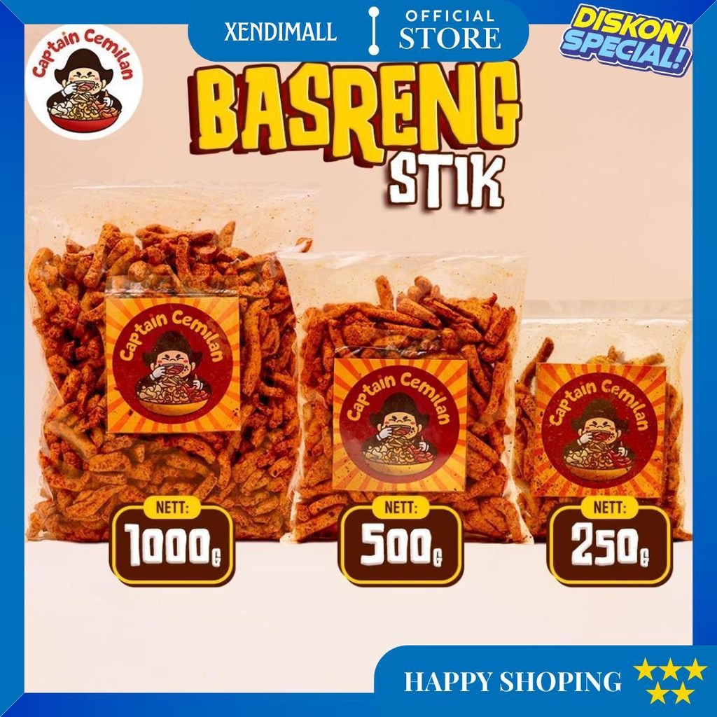 

1Kg Basreng Pedas Gurih Daun Jeruk Renyah Kriuk 1Kg Captain Cemilan Cemilan Snack Basreng Kiloan D Sale