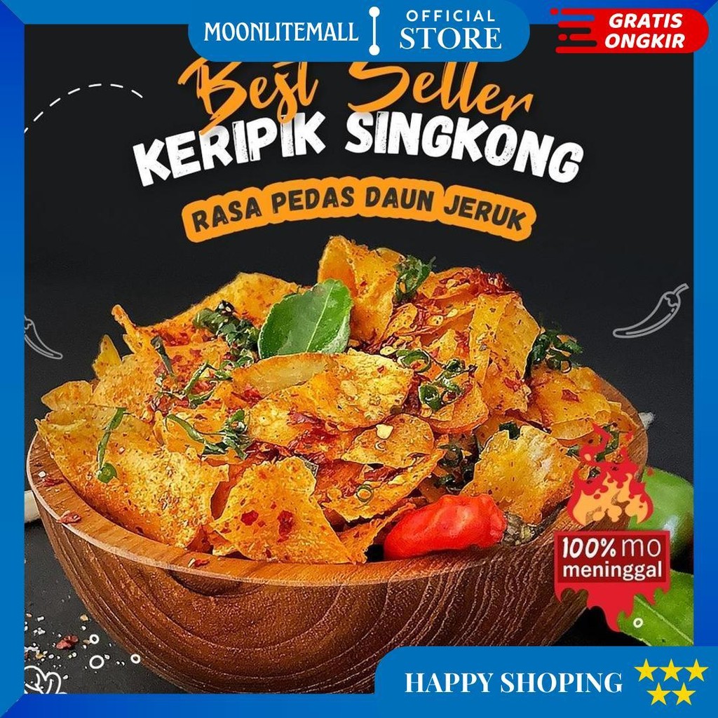 

Yasnack Keripik Singkong Pedas Daun Jeruk/Kripset/500Gr D Termurah