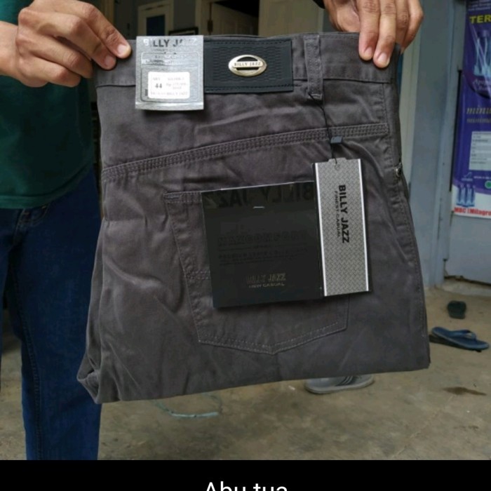 Promo Celana Kanvas Pria Casual Big Size Jumbo 39 - 44 Ori Billy Jazz Basic Best Quality Asli 100%