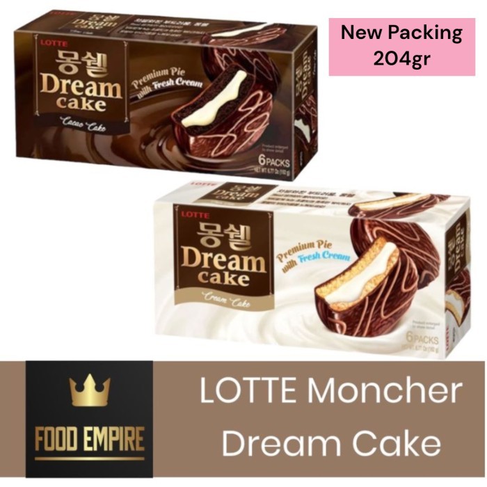 Lotte Moncher Dream Cake 192 Gr Premium Pie With Cream Filling