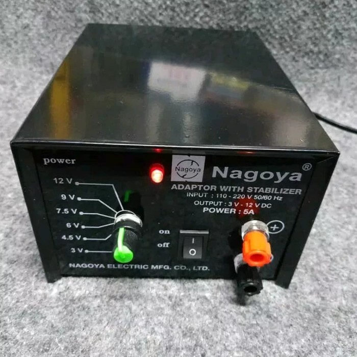 Adaptor with stabilizer Power Supply Nagoya 3V-12V 5A