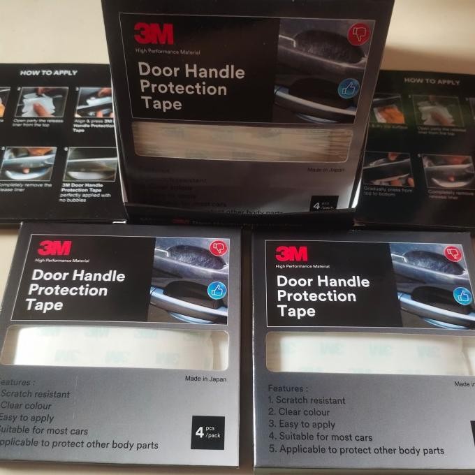 

3M doorhandle stiker pelindung gagang pintu mobil 1 pack isi 4 pcs P35M
