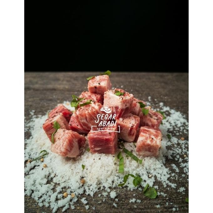 

SAIKORO BEEF WAGYU CUBE 500g | FRESH HALAL FROZEN alum