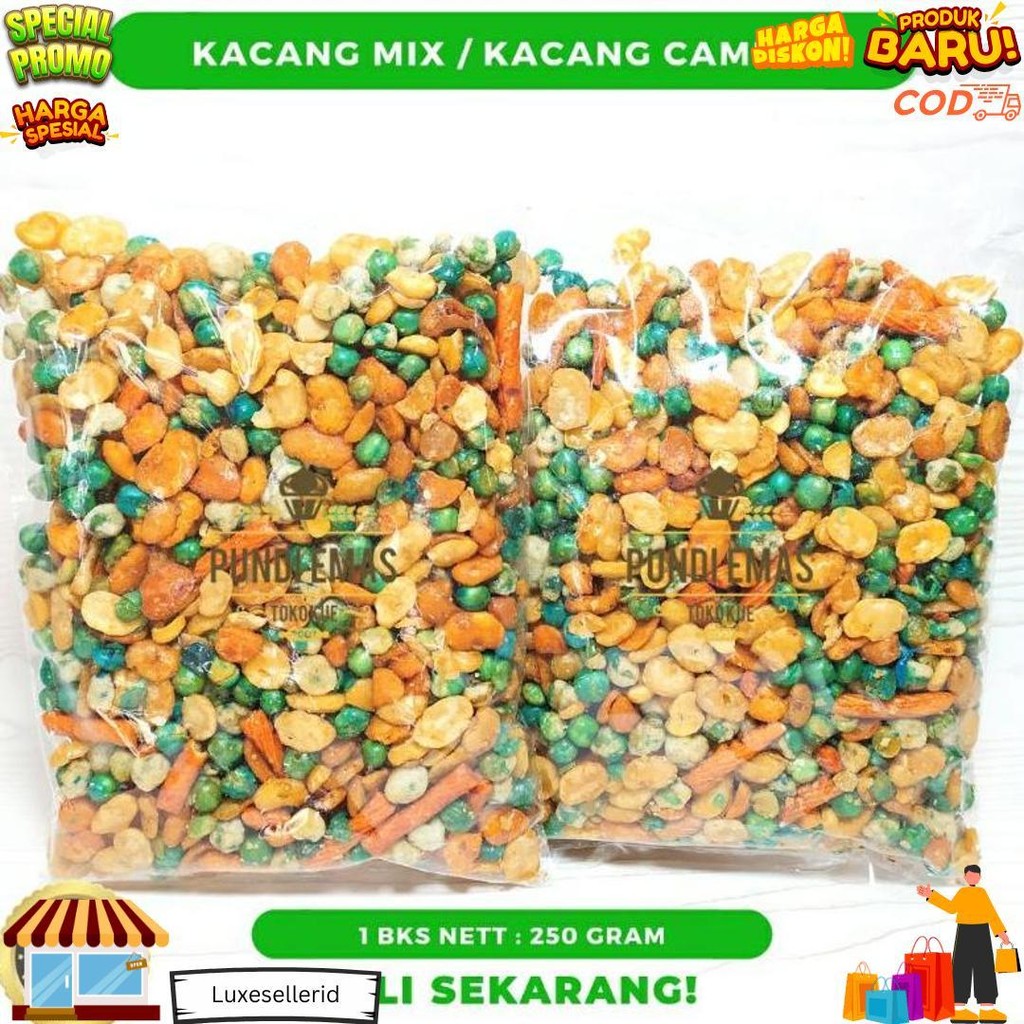 

Kacang Mix Kacang Campur - 250 Gr D Gratis Ongkir