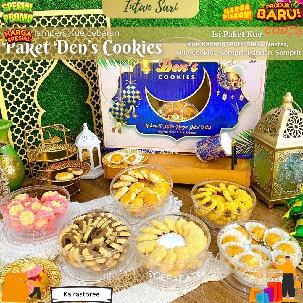 

Paket Kue Kering Intan Sari Paket Premium Isi 6 Toples Parsel Idul Fitri 2025 / Paket Kue Kering D Sale
