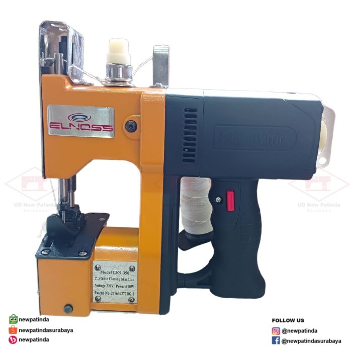 

(:(:(:(] Mesin Jahit Karung Elnoss GK9-350 Portable Bag Closer