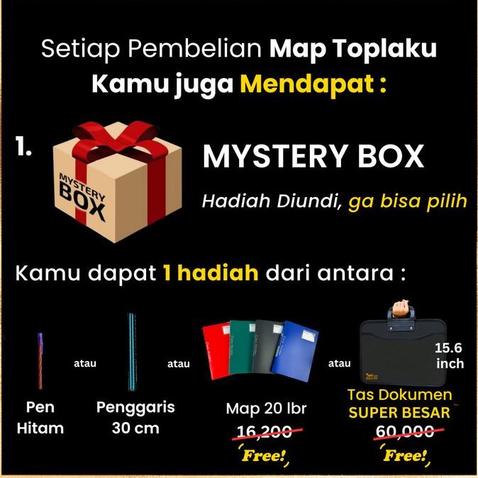 

PROMO / Topla Map Dokumen Keeper 60 Files Resleting Anti Air Kulit Document Non COD