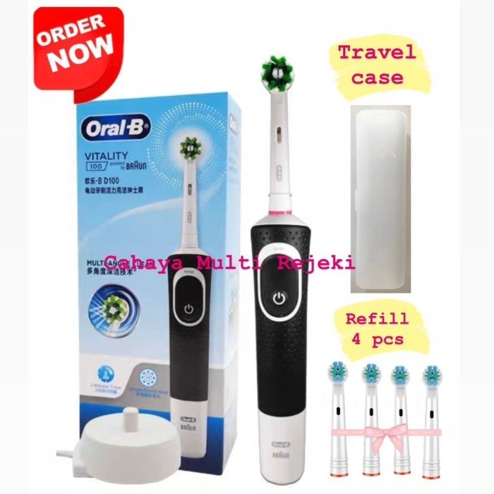 Oral-B D100 Electric Toothbrush - Sikat Gigi Elektrik
