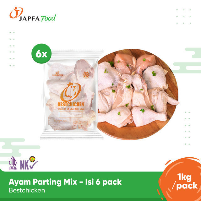 

Bestchicken Bundling Hemat Daging Ayam Potongan Campur 1 Kg / Cut Up 1000 gr - Isi 6 pack