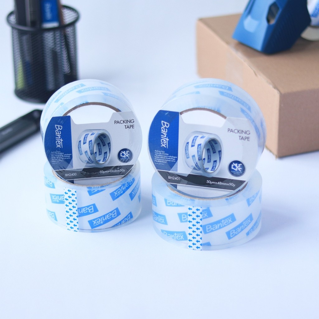 

[Pelangi Stationery] Bantex Lakban Low Noise <65dB / Bising Rendah Transparan Bening 48 mm Kualitas Terbaik BH240X