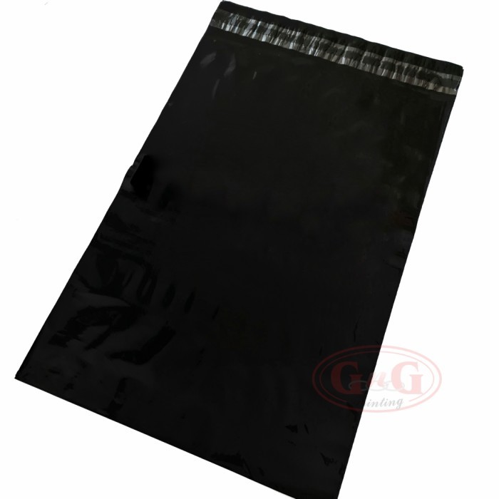

Plastik Polymailer 25X35 Hitam Polos 100Pcs, Packaging Amplop New