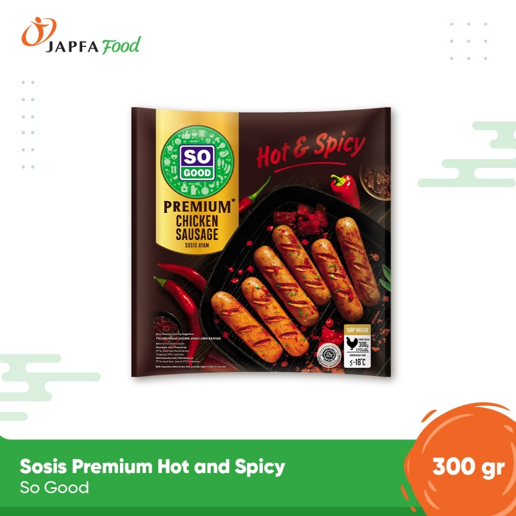 So Good Sosis Premium Hot and Spicy 300 gr